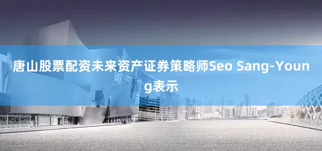 唐山股票配资未来资产证券策略师Seo Sang-Young表示